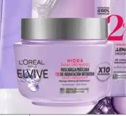 Supermercados Plaza ELVIVE HIDRA HIALURÓNICO Mascarilla de pelo 72 h para pelo deshidratado oferta