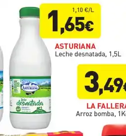 Hiperber ASTURIANA Leche desnatada oferta