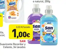Hiperber SAN Suavizante Recordar y Celeste, 34 lavados oferta