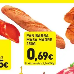 Hiperber Pan barra masa madre oferta
