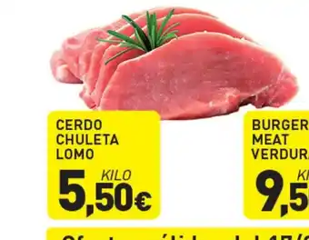Hiperber Cerdo chuleta lomo oferta