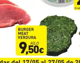 Hiperber Burger meat verdura oferta