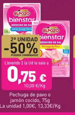 Hiperber Pechuga de pavo o jamón cocido oferta