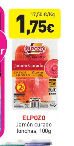 Hiperber ELPOZO Jamón curado lonchas oferta