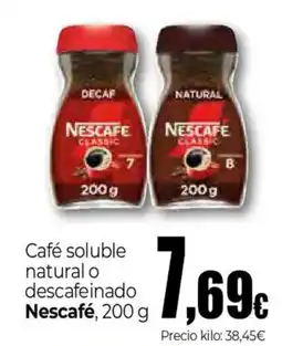 Unide Market NESCAFE Café soluble natural o descafeinado oferta