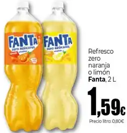 Unide Market FANTA Refresco zero naranja o limón oferta