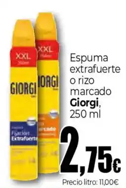 Unide Market GIORGI Espuma extrafuerte Facion Extrafuerte marcado oferta