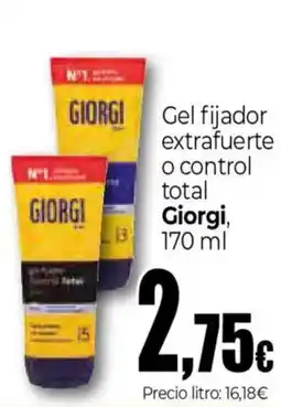 Unide Market GIORGI Gel fijador extrafuerte o control total oferta