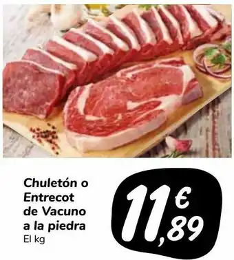 Carrefour Market Chuletón o entrecot de vacuno a la piedra oferta
