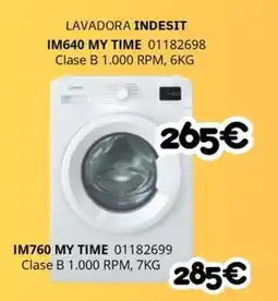 Master Cadena INDESIT Lavadora im640 my time oferta