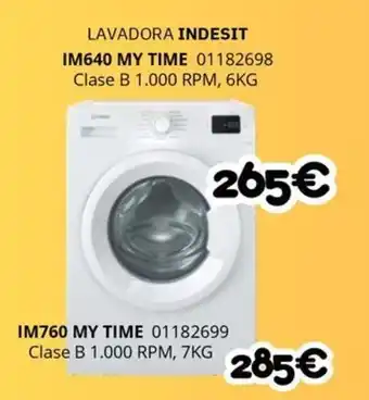 INDESIT Lavadora im640 my time
