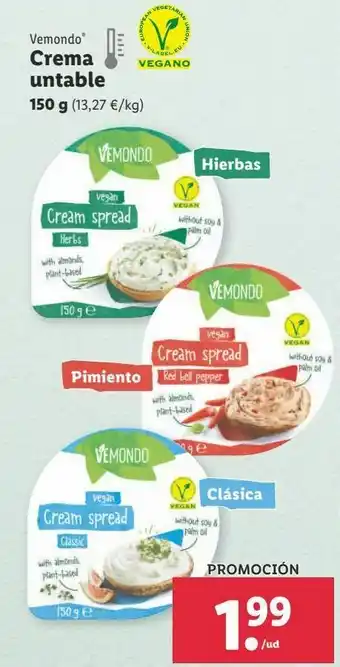 Lidl Cremas oferta