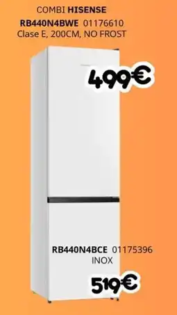 Master Cadena HISENSE Combi rb440n4bwe oferta