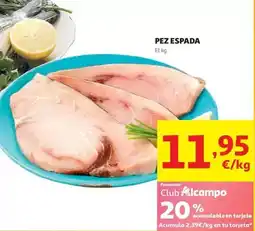 Alcampo Alcampo - pez espada oferta