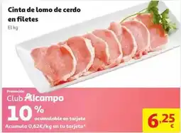 Alcampo Alcampo - cinta de lomo de cerdo en filetes oferta