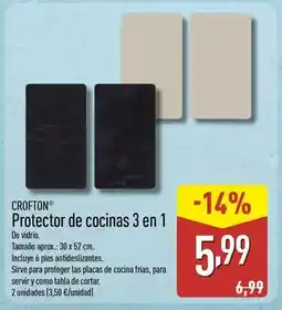 ALDI Crofton - protector de cocinas 3 en 1 oferta