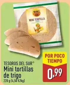 ALDI Tesoros del sur - mini tortillas de trigo oferta