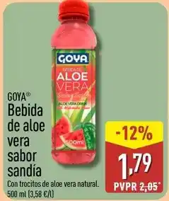 ALDI Goya - bebida de aloe vera sabor sandia oferta