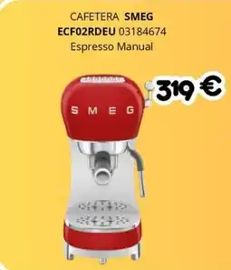 Master Cadena SMEG Cafetera ecf02rdeu 03184674 espresso manual oferta