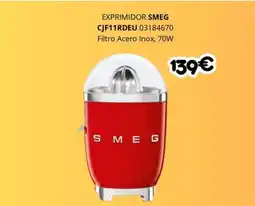 Master Cadena SMEG Exprimidor cjf11rdeu oferta