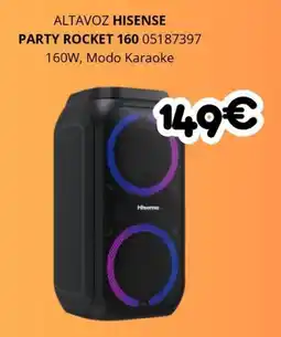 Master Cadena HISENSE Altavoz party rocket 160 oferta