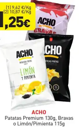 Hiperber ACHO Patatas Premium Bravas o Limón/Pimienta oferta