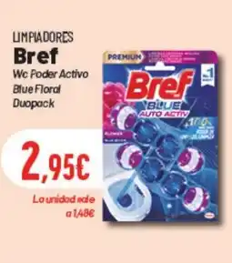 Hiperber BREF Limpiadores wc poder activo blue floral duopack oferta