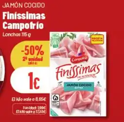 Hiperber CAMPOFRIO Jamón cocido finíssimas oferta