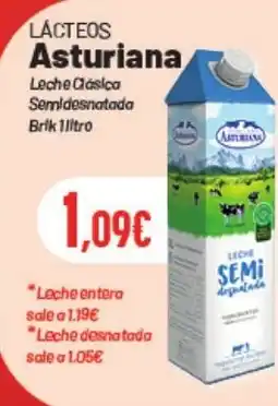 Hiperber ASTURIANA Lácteos Leche Clásica Semidesnatada oferta