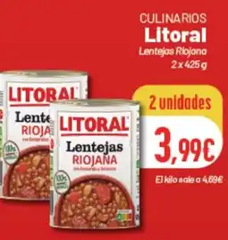 Hiperber LITORAL Culinarios lentejas riojana oferta