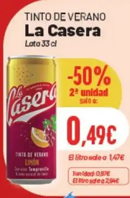 Hiperber LA CASERA Tinto de verano oferta