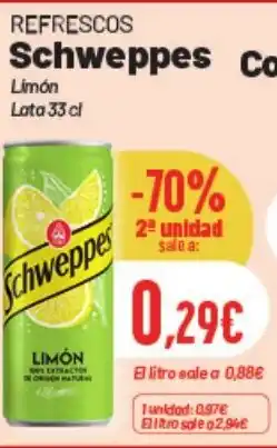 Hiperber SCHWEPPES Refrescos limón oferta