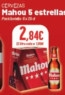 Hiperber MAHOU Cervezas 5 estrellas oferta