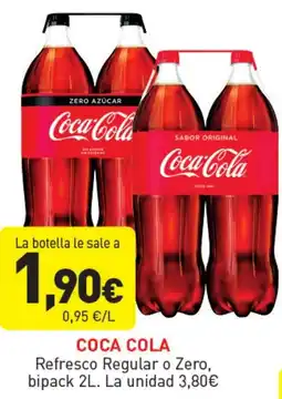 Hiperber COCA COLA Refresco Regular o Zero oferta