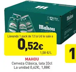 Hiperber MAHOU Cerveza Clásica oferta