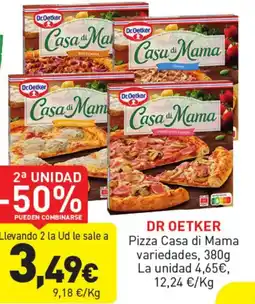 Hiperber DR OETKER Pizza Casa di Mama variedades oferta