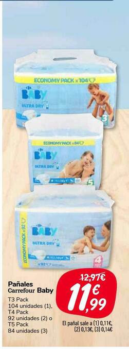 Carrefour Market Pañales Carrefour Baby oferta