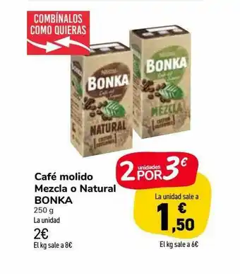 Carrefour Market Café Molido Mezcla O Natural Bonka oferta