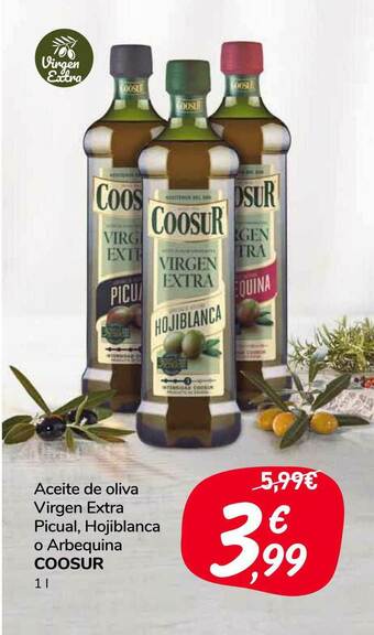 Carrefour Market Aceite De Oliva Virgen Extra Picual, Hojiblanca O Arbequina Coosur oferta