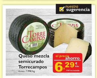 Supermercados La Despensa Queso Mezcla Semicurado Torrecampos oferta