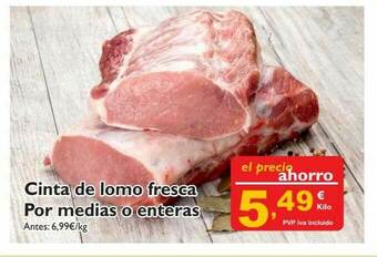 Cash Ecofamilia Cinta De Lomo Fresca Por Medias O Enteras oferta