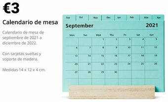 Calendario de mesa
