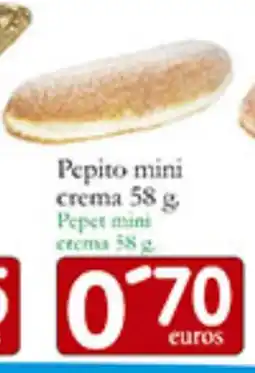 Supermercados Bip Bip Pepito mini crema oferta