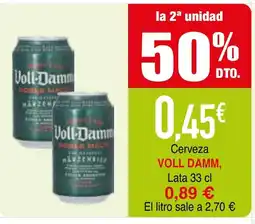mYm supermercados Voll Damm Cerveza oferta