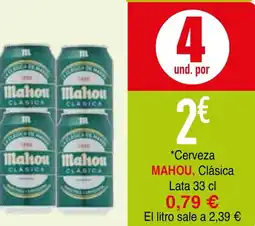 mYm supermercados Mahou Cerveza Clásica oferta