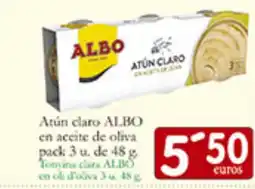 Supermercados Bip Bip ALBO Atún claro en aceite de oliva oferta