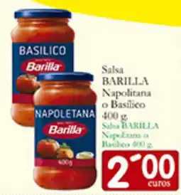 Supermercados Bip Bip BARILLA Salsa Napolitana o Basilico oferta