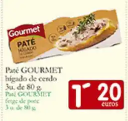 Supermercados Bip Bip GOURMET Paté hígado de cerdo oferta