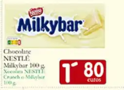 Supermercados Bip Bip NESTLÉ Chocolate Milkybar oferta