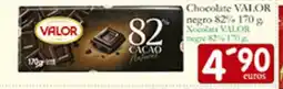 Supermercados Bip Bip VALOR Chocolate negro 82% oferta